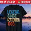 Legend Since September 1993 27 Years Old Birthday Unisex T-Shirt