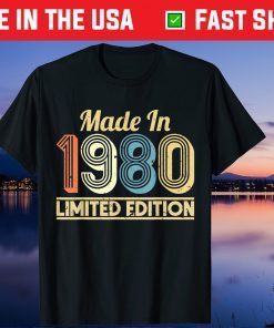 Made In September 1980 41Th Birthday 41 Years Old 2021 Shirt