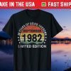 September 1982 Limited Edition 39th Birthday 39 Years Old Gift Shirt