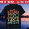 September 1990 30th Birthday 30 Years Old Us 2021 Shirt