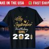 September Girl Birthday Quarantine 2021 Social Distance Unisex Shirt