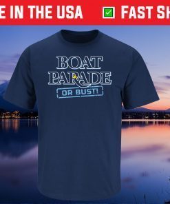 Tampa Bay Baseball Boat Parade or Bust Tee Shirts