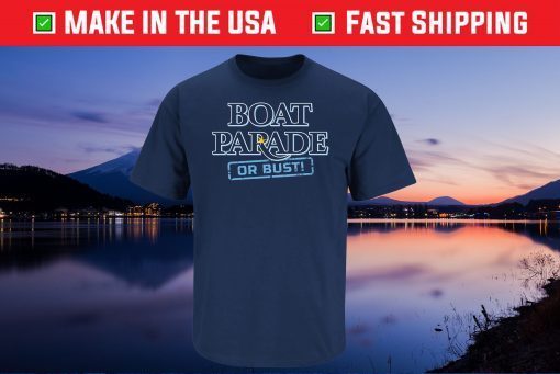 Tampa Bay Baseball Boat Parade or Bust Tee Shirts