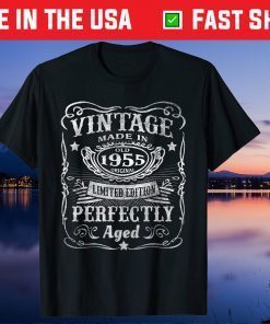 Vintage 1955 Limited Edition 66th Birthday 66 Year Old Unisex Shirt