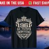 Vintage 1961 60 Years of Being Awesome 60th Birthday Us 2021 Shirt