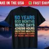 Vintage 50th Birthday 50 Years Old 600 Months Awesome Birthday US 2021 Shirt