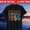 Vintage 65th Birthday Retro Awesome Since 1956 Unisex Shirt