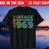 Vintage September 1969 51th Birthday 51 Years Old Us 2021 Shirt