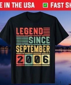 Vintage September 2006 Bday 14 Years Old 14th Birthday Gift Shirt