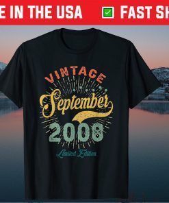 Vintage September 2008 Limited Edition Tee Shirt