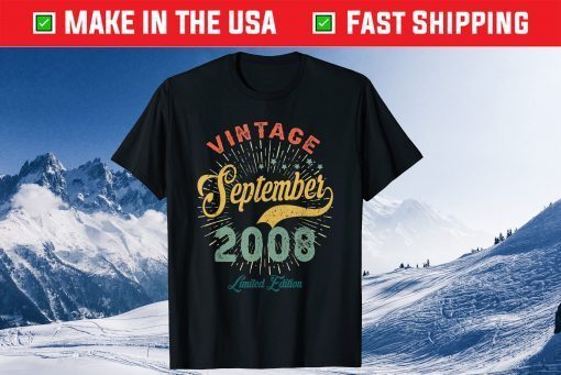 Vintage September 2008 Limited Edition Tee Shirt