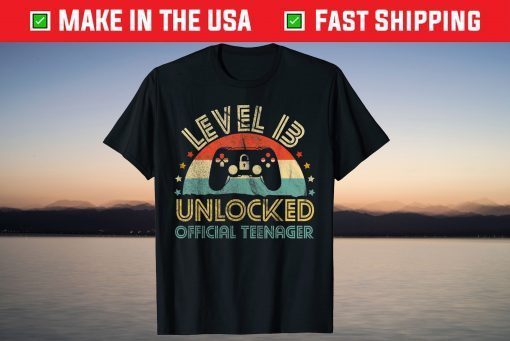 13th Birthday Level 13 Unlocked Official Teenager Tee Shirt