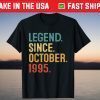26th Birthday 26 Year Old Legend Since October 1995 Gift Shirt