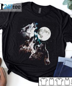 3 Three Wolf Moon Mountain Night 2021 Shirt