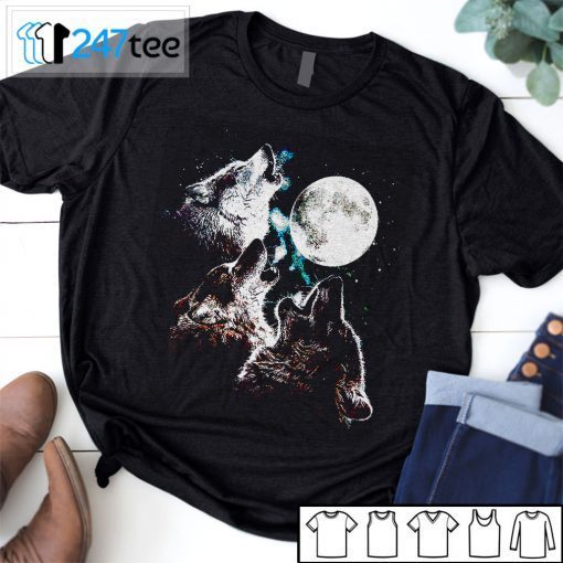 3 Three Wolf Moon Mountain Night 2021 Shirt