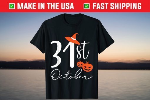 31st October Happy Halloween Tee Shirt