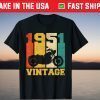 Vintage 1951 Motorcycle 70th Birthday 70 Years Old 2021 Shirt