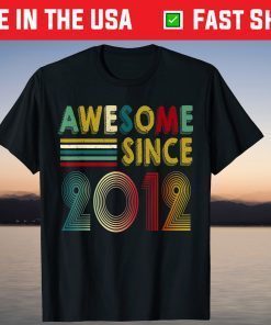 9th Birthday 2012 9 Years Of Being Awesome Tee Shirt