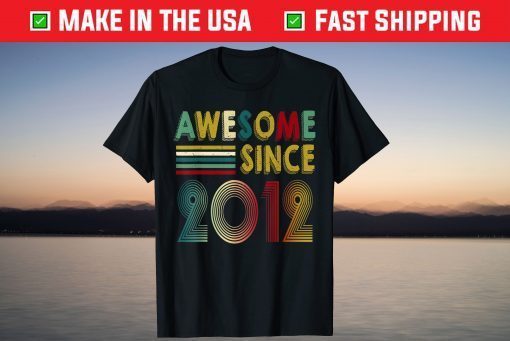 9th Birthday 2012 9 Years Of Being Awesome Tee Shirt