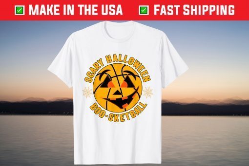 Athletic Basketball Halloween Pumpkin Face Boo-sketball Gift Shirt