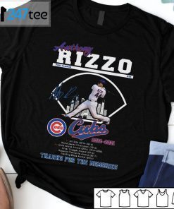 Authony Rizzo Cubs 2012-2021 Thanks For The Memories Classic T-Shirt