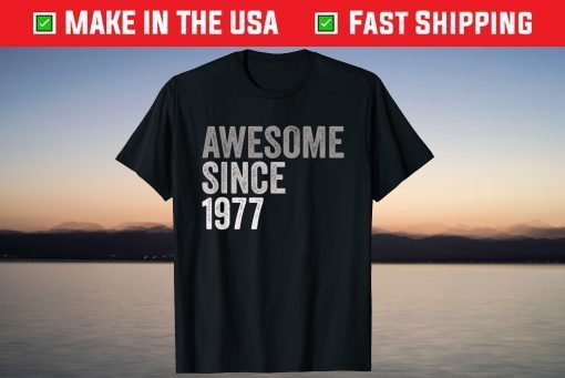 Awesome SInce 1977 44th Birthday 44 Years Old Tee Shirt