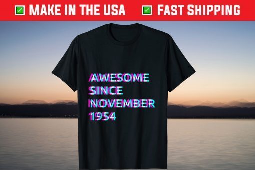 Awesome Since November 1954 67th Birthday 67 Years Old T-Shirt