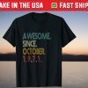 Awesome Since October 1971 50th Birthday 50 Year Old 2021 Shirt