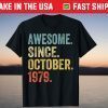 Awesome Since October 1979 42th Birthday 2021 Shirt
