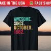 Awesome Since October 1982 39th Birthday 39 Year Old Tee Shirt