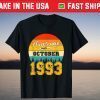 Awesome Since October 1993 28 Years Old Tee Shirt