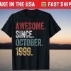 Awesome Since October 1999 22st Birthday Gift Shirt