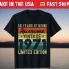 Awesome Since September 1971 50th Birthday 50 Years Old Tee Shirt