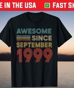 Awesome Since September 1999 22nd Birthday Classic Shirt