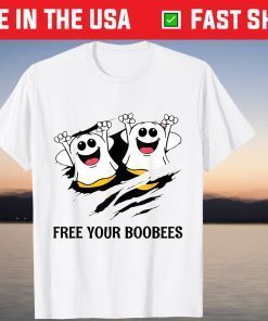 Bee Free Your Boobees Halloween Party Gift Shirt