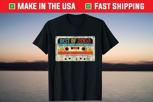 Best Of 2000 Cassette Tape 21st Birthday Tee Shirt