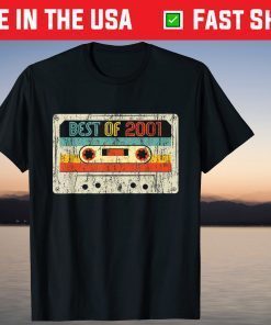 Best Of 2001 Cassette Tape 20th Birthday Gift Shirt