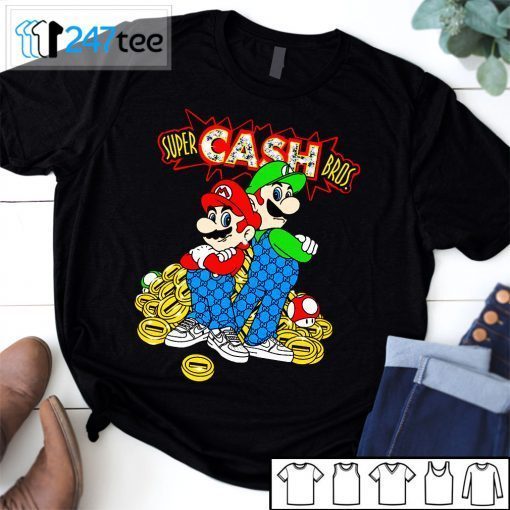 Black Joe Dirt Super Cash Bros Mario Gift Shirt