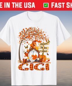 Blessed To Be Called Gigi Fall Gnome Thanksgiving T-Shirt