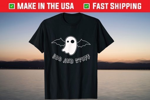 Boo And Stuff Ghost Halloween Costume Tee Shirt