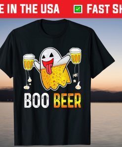 Boo Beer Ghost Dringking Beer Halloween Costume Us 2021 Shirt