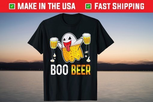 Boo Beer Ghost Dringking Beer Halloween Costume Us 2021 Shirt