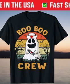 Boo Boo Crew Creepy Nurse Ghost Halloween Costume Tee Shirt