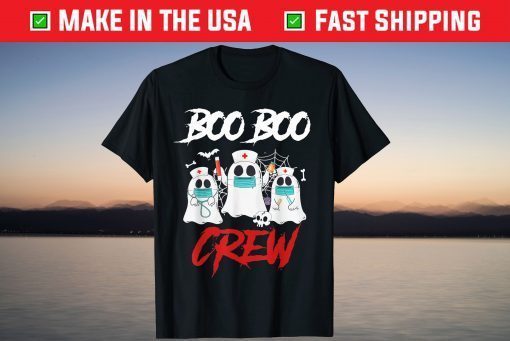 Boo Boo Crew Creepy Nurse Ghost Halloween Costume T-Shirt