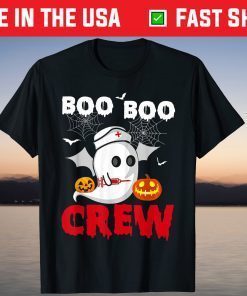 Boo Boo Crew Nurse Ghost Halloween Costume Unisex Shirt