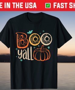 Boo Ghost Costume Spooky Pumpkin October Halloween Tee Shirt