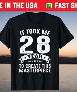 Born In 1993 28 Years Old 28th Birthday 2021 T-Shirt