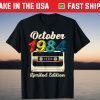 Born In October 1984 Vintage Limited Edition 37th Birthday T-Shirt