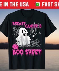 Breast Cancer Is Boo Sheet Pink Ribbon Halloween Costume Day Gift Shirt