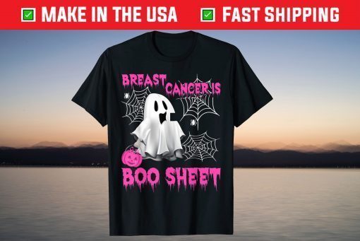 Breast Cancer Is Boo Sheet Pink Ribbon Halloween Costume Day Gift Shirt